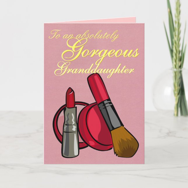 CUSTOMIZABLE Makeup Greeting Card (Front)