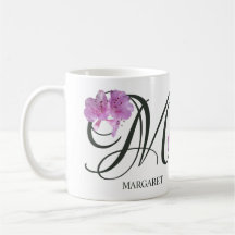 Customizable Margaret name pink flowers trendy 