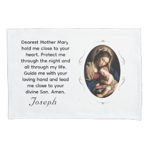 Customizable Mary & Christ Child Pillowcase
