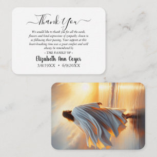 Customizable Memorial Thank You Card 