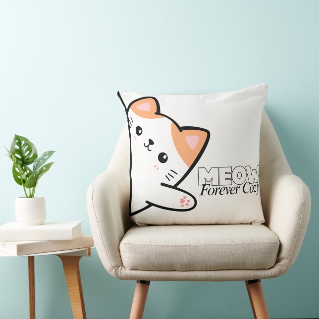 Customizable Meow Forever Cozy Cat Cushion (Chair)