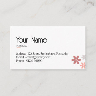 Customizable Minimalist Business Card Template