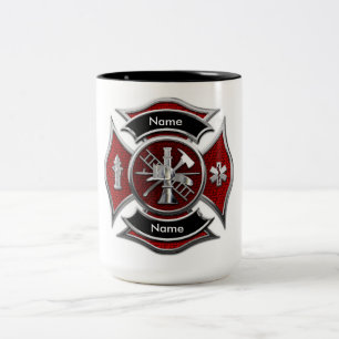 "CUSTOMIZABLE Monogram Firefighter" MUG