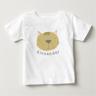 Customizable Name Cute Cat Baby T-Shirt