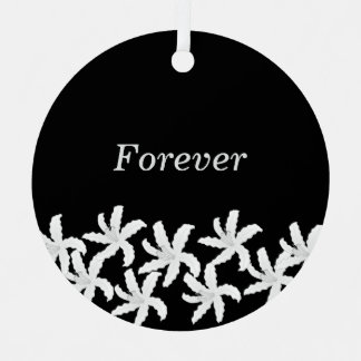 Customizable Name Lily Black Ornament