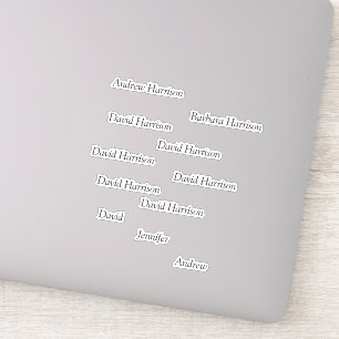  Customizable Name Stickers