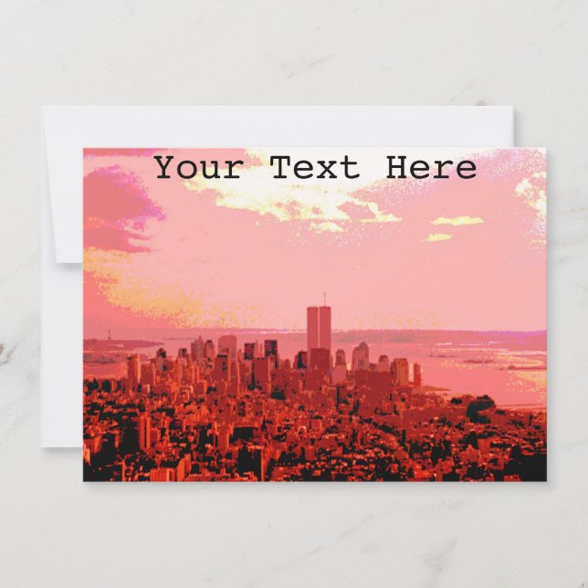 Customizable New York card (Front)