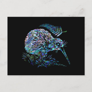CUSTOMIZABLE NEW ZEALAND KIWI PAUA POSTCARD
