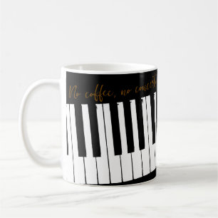 Customizable No Coffee No Concerto Mug