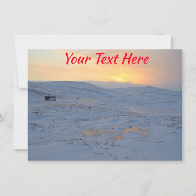 Customizable Norway winter Card (Front)