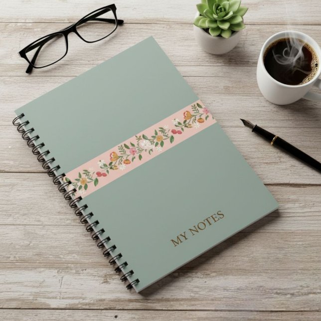 Customizable notebook / Elegant notebook / Floral (Creator Uploaded)