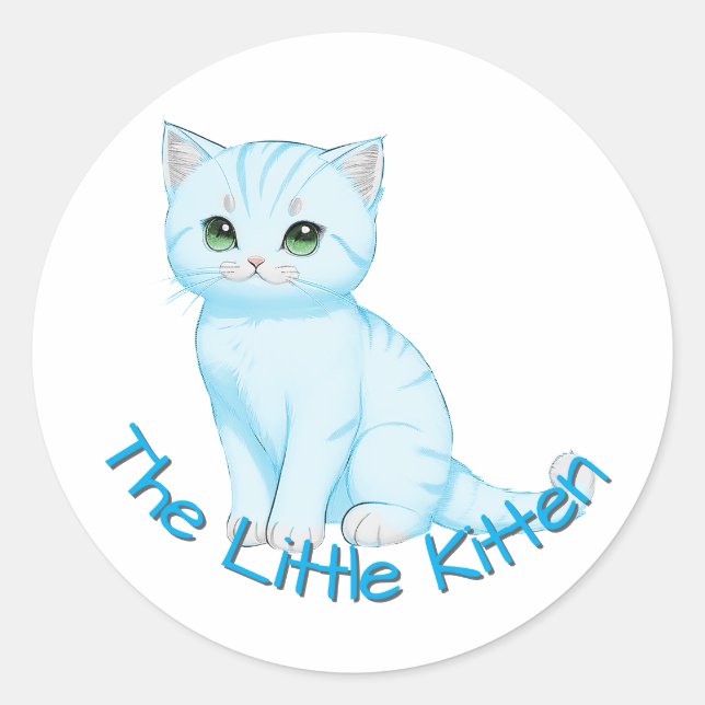 Customizable Nursery Classic Round Sticker (Front)