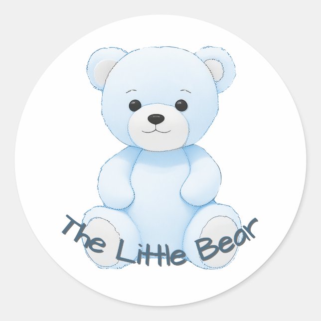 Customizable Nursery Classic Round Sticker (Front)