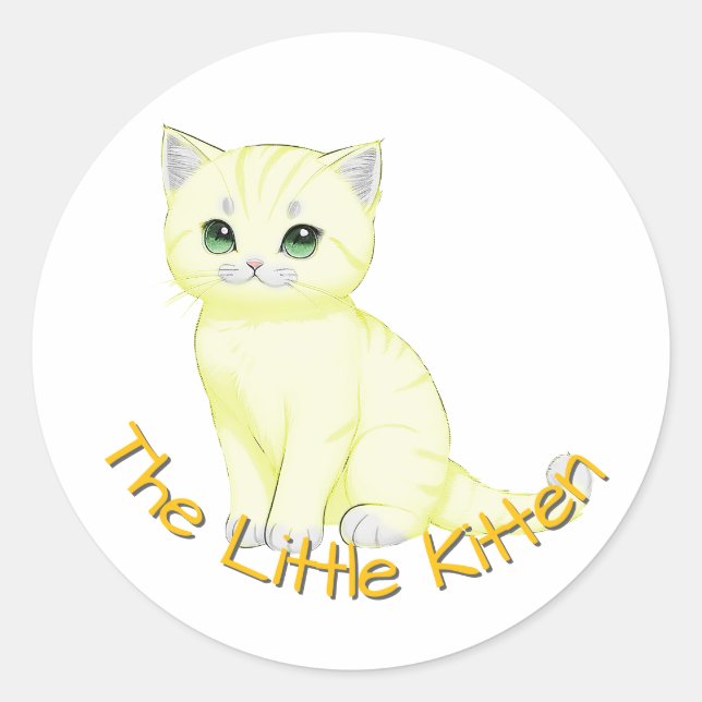 Customizable Nursery Classic Round Sticker (Front)
