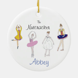 Customizable Nutcracker Dew/Snow/Columbine/Chinese Ceramic Ornament