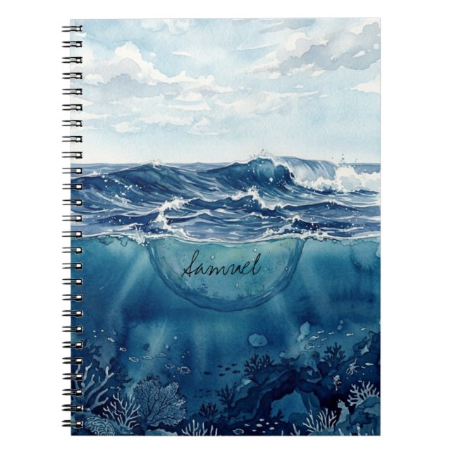 Customizable Ocean Notebook (Front)