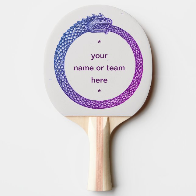 Customizable Paddle STONE-EYED GODS two-sided blue (Back)