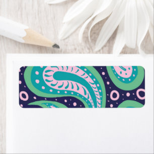 Customizable Paisley Return Address Label