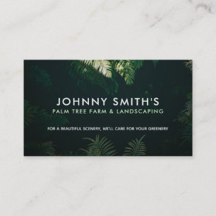 Customizable Palm Tree Farm Business Cards
