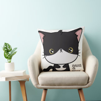 Customizable Paws & Relax Cat Cushion