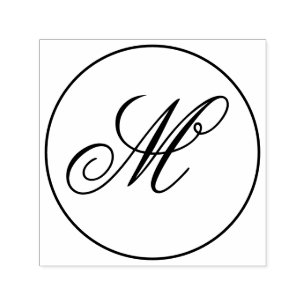 Customizable Personalized Monogram Stylish Self-inking Stamp