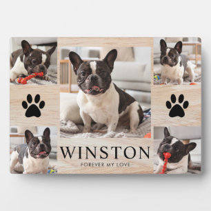 Customizable Pet Dog Memorial Photo Keepsake Plaque