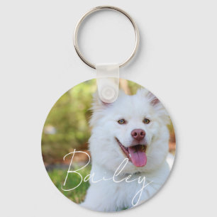 Customizable Pet Photos & Name Pet Lovers Gift Key Ring