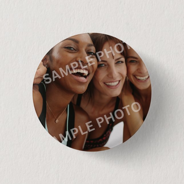 Customizable Photo  3 Cm Round Badge (Front)