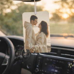 Customizable Photo 'I Love You' Valentine's Day  Car Air Freshener