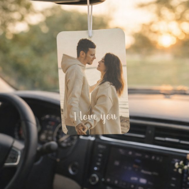 Customizable Photo 'I Love You' Valentine's Day  Car Air Freshener (Creator Uploaded)