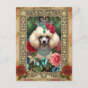 Customizable Photo Post Card - White Poodle