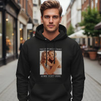 Customizable Photo & Text Hoodie, Your Design Here