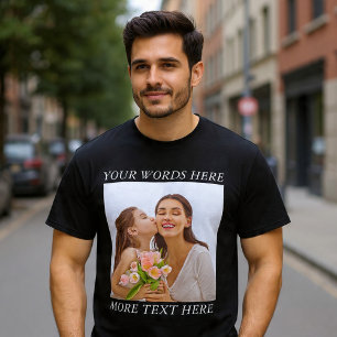 Customizable Photo & Text Tee — Your Design Here