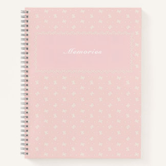 Customizable Pink Lace Notebook