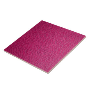 Customizable Pink Leather Modern Classic Design Ceramic Tile