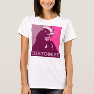 Customizable! Pink Pop Art Inspired Chicken Tshirt