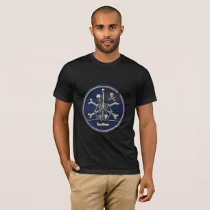 Customizable Pirate Skull T-Shirt: Add Name & Flag T-Shirt