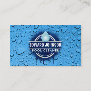 Customizable Pool Cleaner business cards