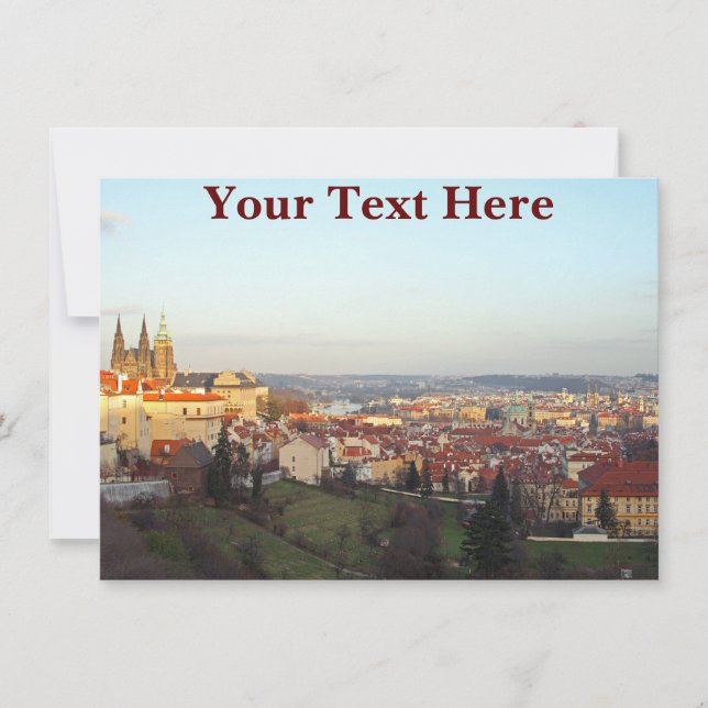 Customizable Prague panorama card (Front)