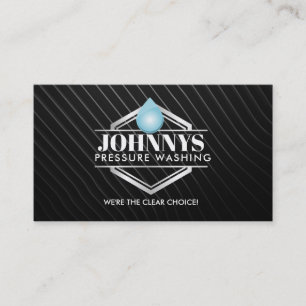 Customizable Pressure Washing Business Cards
