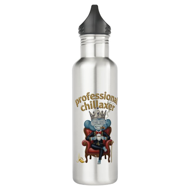 Customizable Professional chillaxer Monkey 710 Ml Water Bottle (Left)