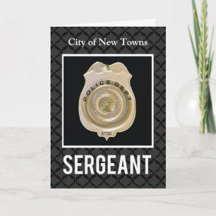 Customizable, Promotion to Sergeant Card