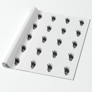 Customizable Punk Skull Version 2 Wrapping Paper