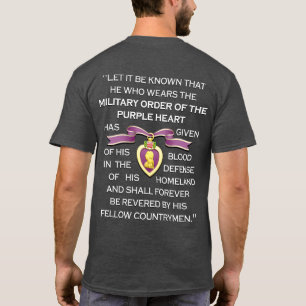 Customizable "PURPLE HEART RIBBON" T-Shirt