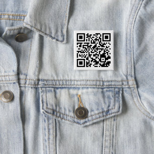 Customizable QR Code Square Button for Any Purpose