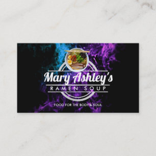 Customizable Ramen Soup business cards