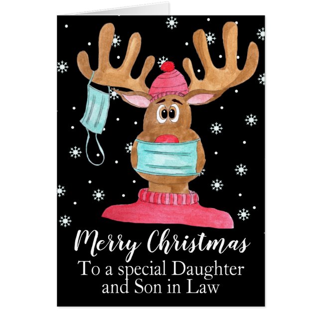 Customizable Rudolph Face Masked Reindeer (Front)