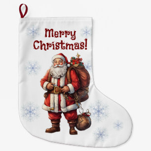 Customizable Santa Claus Christmas Stocking