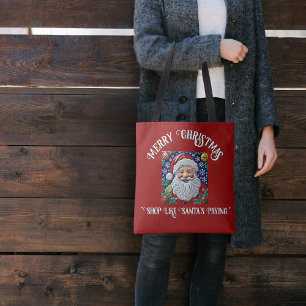 Customizable Santa Jolly Ol Saint Nick Tote Bag