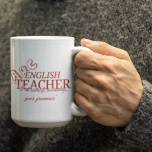 Customizable Sassy Mug for English Teachers